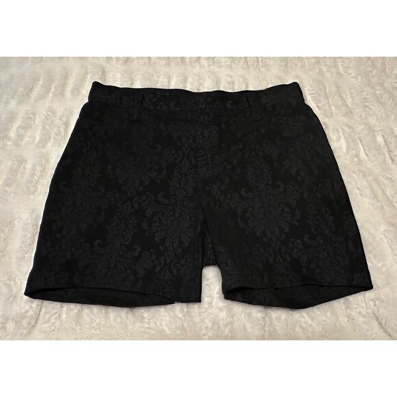 Faded Glory Black Slim Fit Shorts Polyester Cotton Blend Women's Size M (8-10) - Picture 1 of 11
